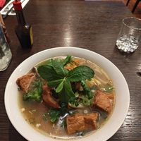 Pho soup at Non Viet Vegan in Edinburgh