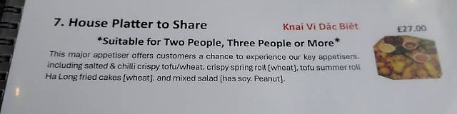   at Non Viet Vegan in Edinburgh