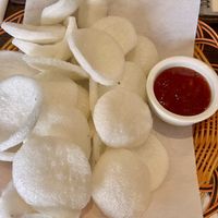 Crackers and dip   at Non Viet Vegan in Edinburgh