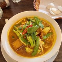 ban hue spicy noodle soup  at Non Viet Vegan in Edinburgh