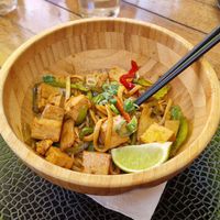 Wok with Tofu at On The Beach in Ibiza