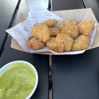 Plant based nuggets and goddess dipping sauce   at milkbread in Davidson