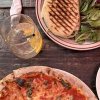   at Roscoe's Pizzeria in Takoma Park