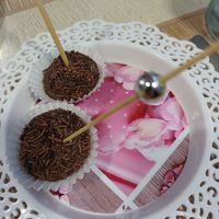 Vegan brigadeiro at Coisas da Lena in Coimbra