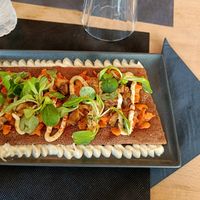 Part of the one with sweet potato and leek at Black Pearl in Le Havre