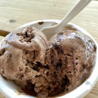 Vegan “Texas sheet cake"  at Jeni's Ice Creams in Durham