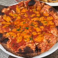 Bar pie with vegan cheese at The Pattenburg House in Asbury