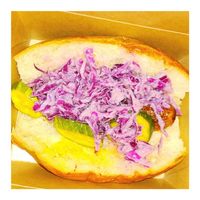 Plant-Based Sausage Sandwich (Beyond Brat) at Odd BBQ in Chantilly