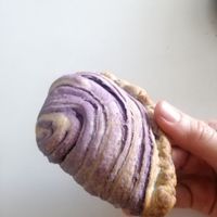 Tiquisque patty, very tasty, good level of sweetness, this is the only vegan pastry they have. at Pu Ti in San Jose