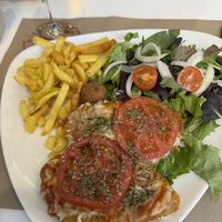 Milanese escalope (vegan)  at Caravanserai in San Sebastian