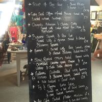 Menu of the day at Art Cafe in Holt