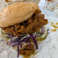 Chicken Sandwich at Vegan Van @ Park Hill Kitchens in Denver