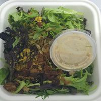 Caesar salad with bacon and walnut Parmesan at Vegan Van @ Park Hill Kitchens in Denver