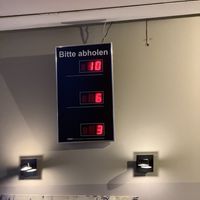 Ordering system .  at Burgerkult in Neubrandenburg
