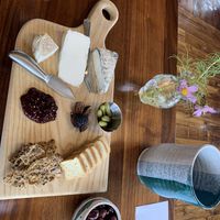 Cheese plate  at Atwater Vineyards in Burdett