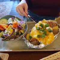 Baked potato at Coyote Cafe in Trier