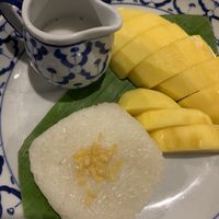 Mango with sticky rice  at Testy Conner in Koh Phangan