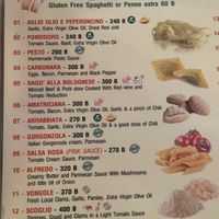 Menu  at That's Amore Pizzeria Trattoria in Koh Phangan