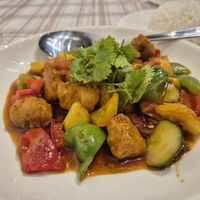 Sweet and sour tofu at Muzi T@Veggie 木子坊 in Perak