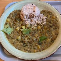 Vegan spinach and lentil curry   at Red Curry House in Nuremberg