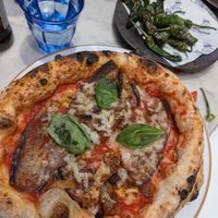 PARMIGIANA VEGAN & PADRON PEPPERS at Napoli on the Road in West London