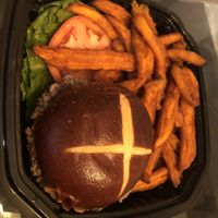 Vegan New Mexico burger deluxe ( buy one get one free)   at Pink's Vegan Diner - Cloud Kitchen in Merrick