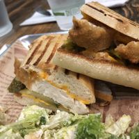 Vegan Cuban Chick’n Panini
	•	Vegan Caesar Salad (+$6.00)
	•	No Mustard  at Pink's Vegan Diner - Cloud Kitchen in Merrick