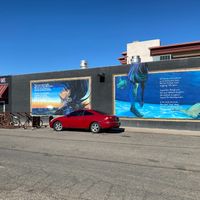 street side murals at Old Town Red Rooster Cafe in Cottonwood