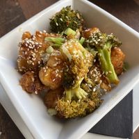 Appetizer size kkanpoong tofu at 3812 Bistro at Lakeside Resort in Watkins Glen