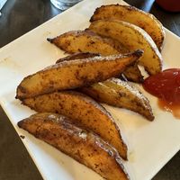 Fries were good.    at 3812 Bistro at Lakeside Resort in Watkins Glen