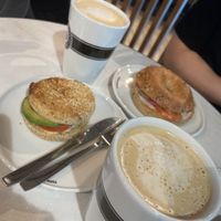 Bagel and sandwich  at HEL - Espresso House in Vantaa