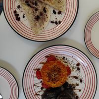 Qutab, lavangi eggplants at Intercultural Cafe in Klaipeda