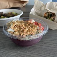 PB & J açaí bowl  at Life Alive Organic Cafe in Cambridge