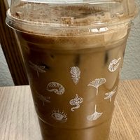 Banana Oat Cold Brew from the seasonal menu  at Life Alive Organic Cafe in Cambridge
