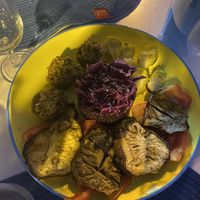 Venere rice with red cabbage and mixed vegetables   at Non Solo Mare Bottega Artigiana in Pula