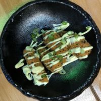 vegetarian sweet potato croquettes   at Ikigai Ramen in Edinburgh