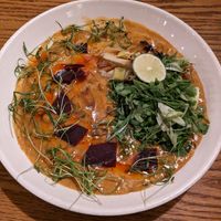 Curry entree at Jardin in Madison