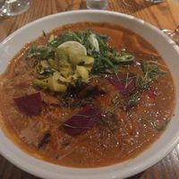 chickpea curry at Jardin in Madison