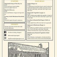 Menu in July 2022  at Horse & Jockey in Pontypool