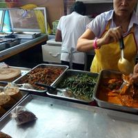 serving breakup at Mae Orathai Vegetarian in Phuket