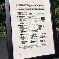 Menu  at Poke Gardæn in Peschiera Del Garda
