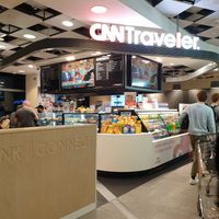 store front at food village at AUH - CNN Traveller Cafe - T3 in Abu Dhabi