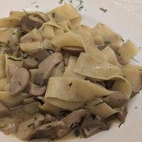 Tagliatelle with porcini mushrooms at Ristorante Zi Ntonio in Sorrento