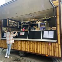 This cafe is a good truck located always in one place   at Vleischerei - Konieczny in Leipzig