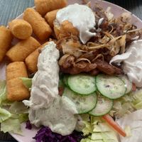 Gyros teller (mit kroketten) at Vleischerei - Konieczny in Leipzig