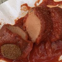 Vegane Currywurst  at Curry 36 - Hardenbergplatz in Berlin