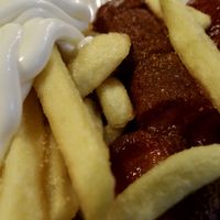 vegan currywurst  at Curry 36 - Hardenbergplatz in Berlin
