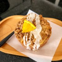 Vegan Streusel Coffeecake at Circle Coffee Co. in Topeka