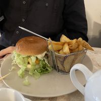 vegetarian burger  at Felix in Bovec