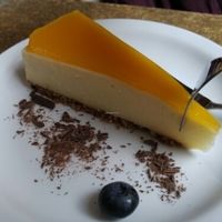 Peach Cheesecake at Fukafe in Gdansk